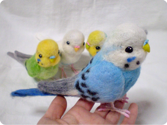 セキセイインコ: さりげなく小鳥雑貨 hato*hana * ハンドメイド